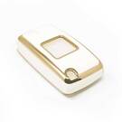 New Aftermarket Nano High Quality Cover For Peugeot Remote Key 2 Buttons White Color D11J2 | Emirates Keys -| thumbnail
