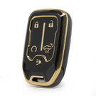 Funda Nano Alta Calidad Para GMC Smart Key 4+1 Botones Color Negro