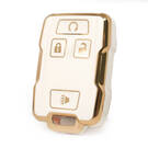 Nano High Quality Cover For GMC Smart Key 3+1 Buttons White Color