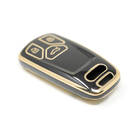 nueva cubierta de alta calidad nano del mercado de accesorios para audi tt a4 a5 q7 sq7 llave inteligente 3 botones color negro | Claves de los Emiratos -| thumbnail