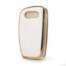 Nano High Quality Cover For Audi Flip Remote Key White Color | MK3 -| thumbnail