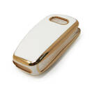 New Aftermarket Nano High Quality Cover For Audi Flip Remote Key 3 Buttons White Color | Emirates Keys -| thumbnail