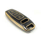 New Aftermarket Nano High Quality Remote Key Cover For Audi Remote Key 3 Buttons Black Color | Emirates Keys -| thumbnail