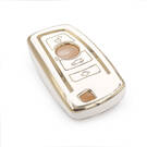 nueva cubierta de alta calidad nano del mercado de accesorios para bmw cas4 llave remota 3 botones color blanco | Claves de los Emiratos -| thumbnail