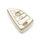 Nueva cubierta de alta calidad Nano del mercado de accesorios para BMW FEM Remote Key 3 botones Color blanco | Claves de los Emiratos -| thumbnail