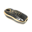 Nueva cubierta de alta calidad Nano del mercado de accesorios para Porsche Remote Key 3 botones Color negro | Claves de los Emiratos -| thumbnail