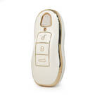 Nano High Quality Cover For Porsche Remote Key 3 Buttons White Color