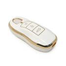 New Aftermarket Nano Cobertura de alta qualidade para Porsche Remote Key 3 Botões cor branca | Chaves dos Emirados -| thumbnail