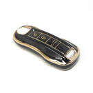 nueva cubierta de alta calidad nano del mercado de accesorios para la llave remota de Porsche Cayenne 3 botones color negro | Claves de los Emiratos -| thumbnail