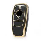 Nano High Quality Cover For Mercedes Benz E Series Remote Key 2 Buttons Black Color