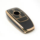 Nuova cover aftermarket nano di alta qualità per chiave remota Mercedes Benz serie E 2 pulsanti colore nero | Chiavi degli Emirati -| thumbnail