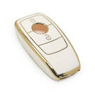 nueva cubierta de alta calidad nano del mercado de accesorios para mercedes benz serie e llave remota 2 botones color blanco | Claves de los Emiratos -| thumbnail