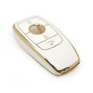 New Aftermarket Nano High Quality Cover For Mercedes Benz E Series Remote Key 3 Buttons White Color | Emirates Keys -| thumbnail