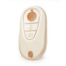Нано крышка высокого качества для кнопок дистанционного ключа 3 класса Бенз С Мерседес белого цвета