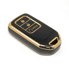 nueva cubierta de alta calidad nano del mercado de accesorios para honda llave remota 3 botones de inicio automático color negro | Claves de los Emiratos -| thumbnail