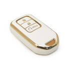 New Aftermarket Nano High Quality Cover For Honda Remote Key 3 Buttons Auto Start  White Color | Emirates Keys -| thumbnail
