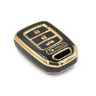 nueva cubierta de alta calidad nano del mercado de accesorios para honda cr-v llave remota 3 + 1 botones color negro | Claves de los Emiratos -| thumbnail