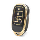 Nano High Quality Cover For New Honda Remote Key 4 Buttons Black Color
