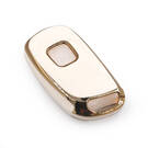 New Aftermarket Nano High Quality Cover For Peugeot Flip Remote Key 3 Buttons White Color | Emirates Keys -| thumbnail