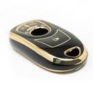 New Aftermarket Nano High Quality Cover For Buick Flip Remote Key 3+1 Buttons Black Color | Emirates Keys -| thumbnail