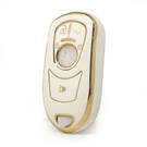 Custodia Nano di alta qualità per chiave telecomando Buick 3+1 pulsanti colore bianco