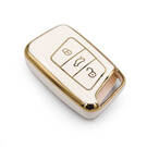 nueva cubierta de alta calidad nano del mercado de accesorios para volkswagen vw touran llave remota 3 botones color blanco | Claves de los Emiratos -| thumbnail