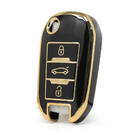 Nano High Quality Cover For Peugeot 407 408 Remote Key 3 Buttons Black Color