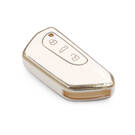 nueva cubierta de alta calidad nano del mercado de accesorios para el nuevo volkswagen vw flip remoto clave 3 botones color blanco | Claves de los Emiratos -| thumbnail