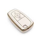 Новый послепродажный Nano Высококачественный чехол для Ford Remote Key 3 Кнопки белого цвета | Ключи от Эмирейтс -| thumbnail