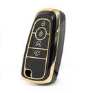 Nano High Quality Cover For Ford Remote Key 4 Buttons Black Color