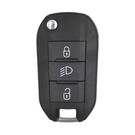 Peugeot Flip Remote Key 3 Button With Light 434MHz chip 4A 9809825177 / 2015DJ2893 / 08454610 / HUF8435