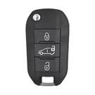 Peugeot Flip Uzaktan Anahtar 3 Düğme Sürgülü Kapı 434MHz çip 4A 9809825177 / 2015DJ2893 / 08454610 / HUF8435
