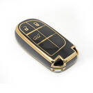 New Aftermarket Nano High Quality Cover For Jeep Remote Key 3 Buttons Black Color | Emirates Keys -| thumbnail