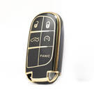 Нано-крышка высокого качества для кнопок дистанционного ключа 4+1 джипа черного цвета