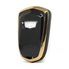 Nano Cover For Cadillac Remote Key 3+1 Buttons Black Color | MK3 -| thumbnail