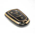 Nueva cubierta de alta calidad Nano del mercado de accesorios para la llave remota de Cadillac 3 + 1 botones Color negro | Claves de los Emiratos -| thumbnail