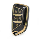 Нано Высококачественная крышка для Cadillac CTS Remote Key 4 + 1 кнопки черного цвета