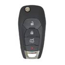 Chevrolet Modern Flip Remote Key Shell 3+1 Button