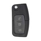 Ford Flip Remote Key Shell 3 Botões Lâmina FO21