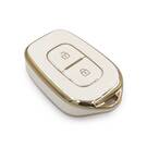 New Aftermarket Nano High Quality Cover For Renault Dacia Remote Key 2 Buttons White Color | Emirates Keys -| thumbnail