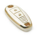 New Aftermarket Nano High Quality Cover For Suzuki Smart Remote Key 2 Buttons White Color | Emirates Keys -| thumbnail