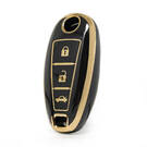 Custodia Nano di alta qualità per chiave telecomando Suzuki 3 pulsanti colore nero