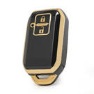 Funda Nano de alta calidad para Suzuki Baleno Ertiga, llave remota, 2 botones, Color negro