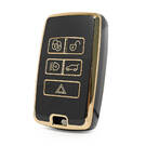 Nano High Quality Cover For Land Rover Remote Key 5 Buttons Black Color