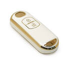 Новый послепродажный Nano Высококачественный чехол для Mazda Remote Key 2 Кнопки белого цвета | Ключи от Эмирейтс -| thumbnail