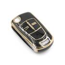 New Aftermarket Nano High Quality Cover For Opel Flip Remote Key 2 Buttons Black Color | Emirates Keys -| thumbnail