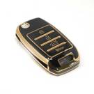 Новый вторичный рынок Nano Высококачественная крышка для KIA Flip Remote Key 3 + 1 кнопки черного цвета | Ключи от Эмирейтс -| thumbnail