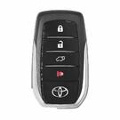 Chave remota inteligente original Toyota Fortuner 2016-2022 GR Sport 4 botões 433MHz