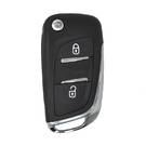 Guscio chiave telecomando Citroen Flip 2 pulsanti con supporto batteria
