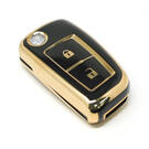 New Aftermarket Nano Cobertura de alta qualidade para Nissan Flip Remote Key 2 Botões Cor preta | Chaves dos Emirados -| thumbnail
